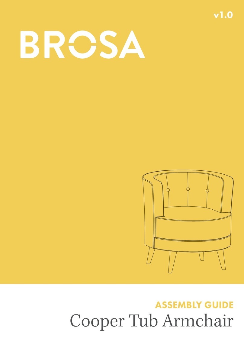 BROSA Cooper Tub Armchair User manual BROSA Cooper Tub Armchair User manual