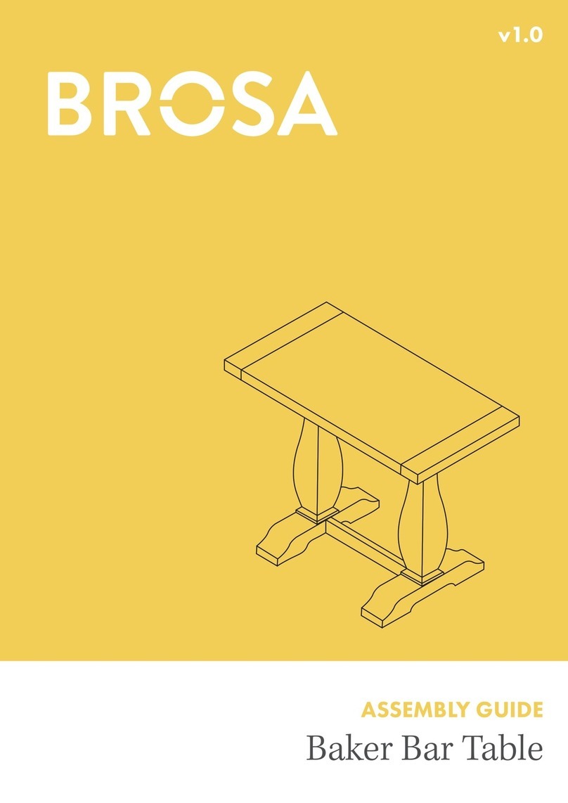 BROSA Baker Bar Table User manual BROSA Baker Bar Table User manual