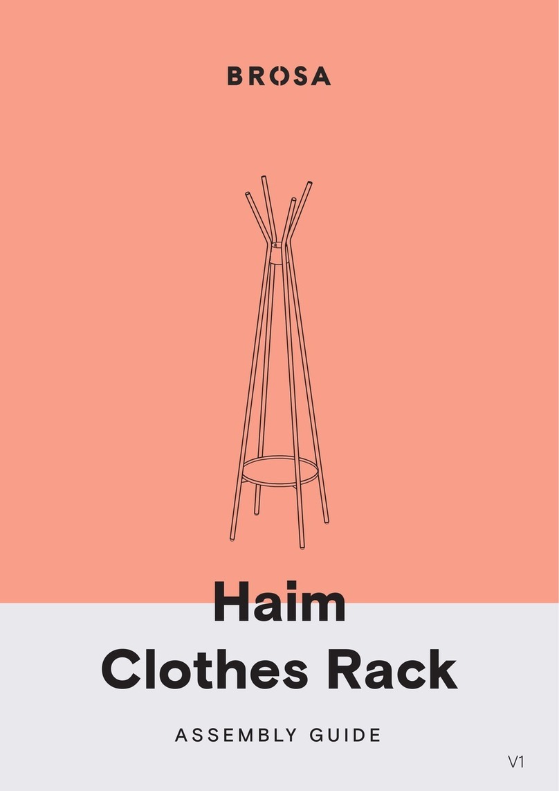BROSA Haim Clothes Rack User manual BROSA Haim Clothes Rack User manual