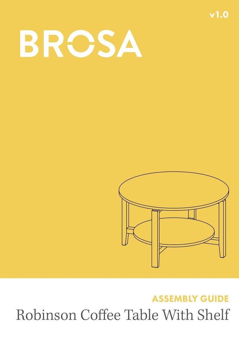 BROSA Robinson Coffee Table With Shelf User manual BROSA Robinson Coffee Table With Shelf User manual