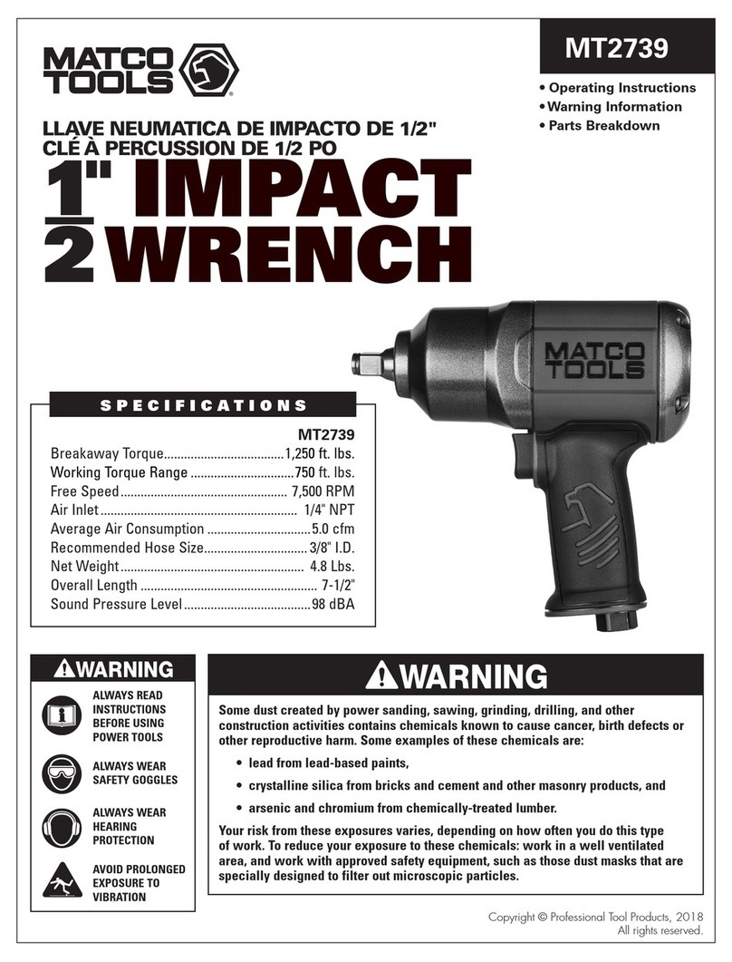 Matco Tools MT2739 User manual