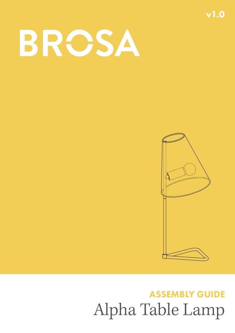 BROSA Alpha Table Lamp User manual BROSA Alpha Table Lamp User manual