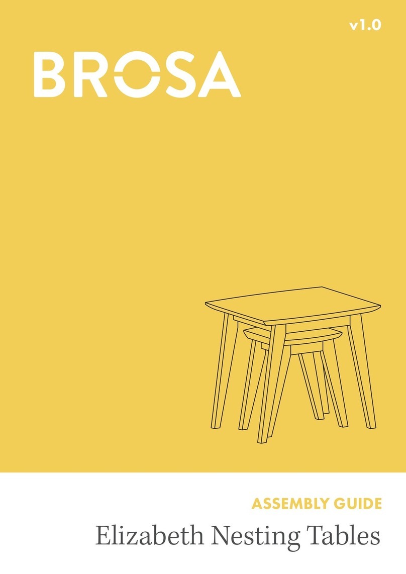 BROSA Elizabeth Nesting Tables User manual BROSA Elizabeth Nesting Tables User manual