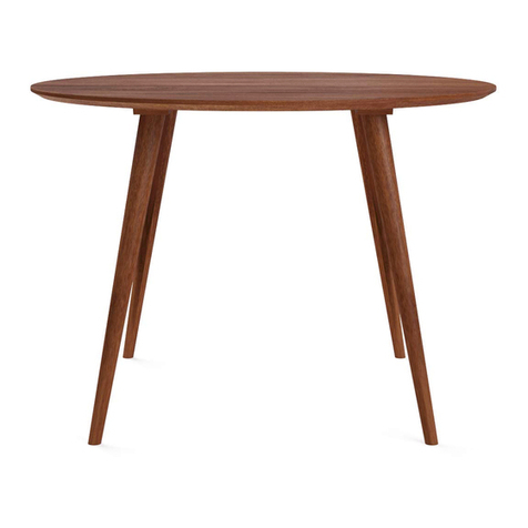 BROSA Frank Round Dining Table User manual BROSA Frank Round Dining Table User manual