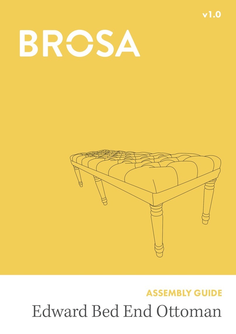 BROSA Edward Bed End Ottoman User manual
