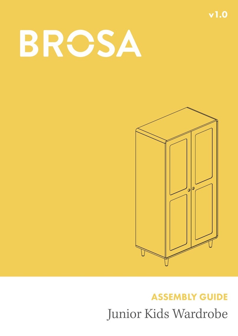 BROSA Junior Kids Wardrobe Assembly guide