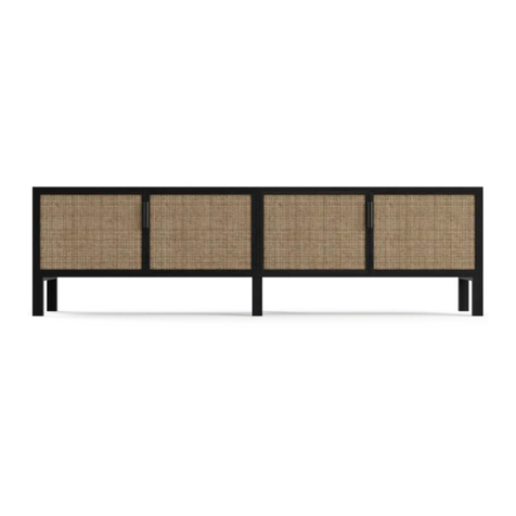 BROSA Caledonia Rattan Entertainment Unit User manual