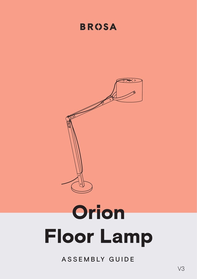 BROSA Orion Floor Lamp User manual BROSA Orion Floor Lamp User manual