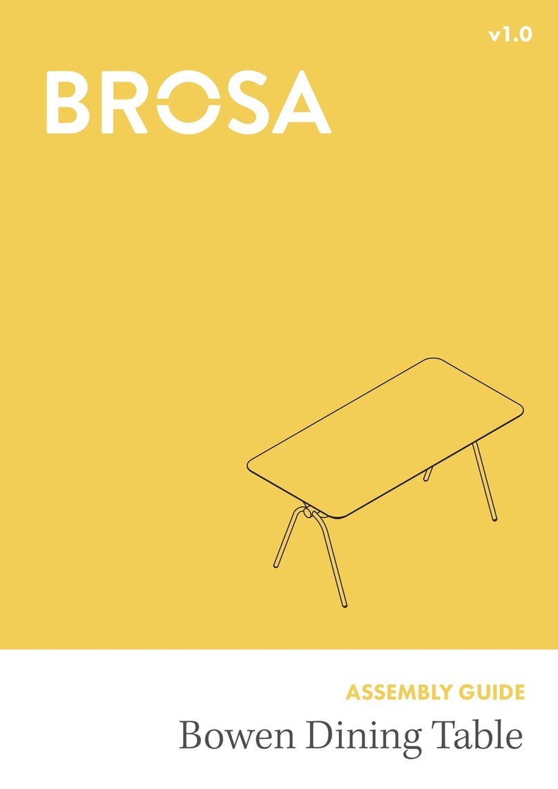 BROSA Bowen Dining Table Assembly guide
