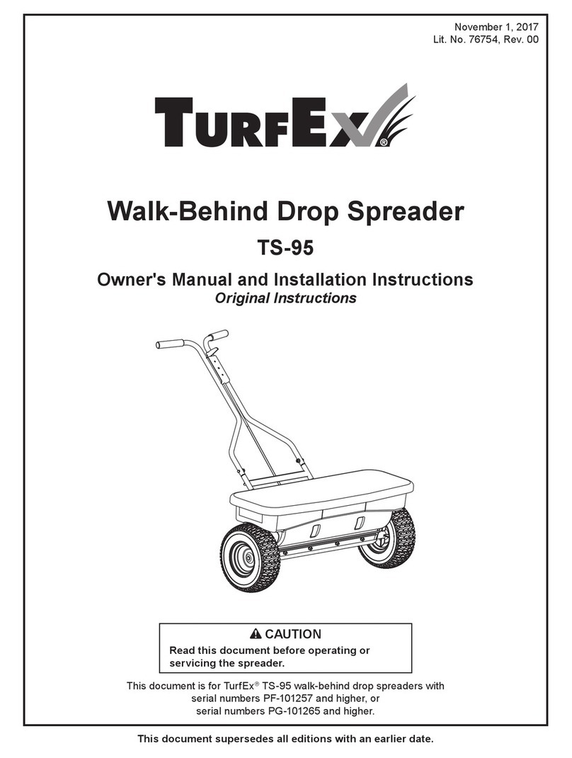 TurfEx TS-95 Owner's manual and installation instructions TurfEx TS-95 Owner's manual and installation instructions