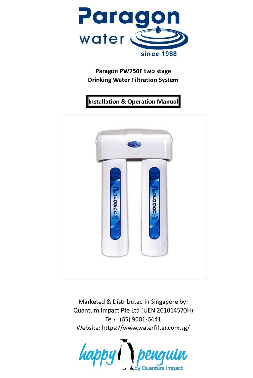Paragon PW750F Installation & operation manual