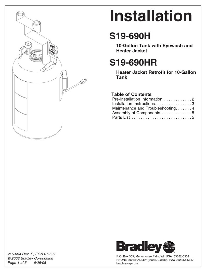 Bradley S19-690H Installation