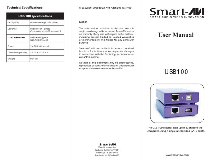 SMART-AVI USB-100 User manual