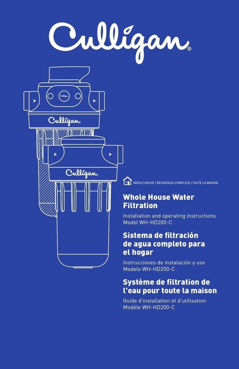 Culligan WH-HD200-C Installation and operating instructions