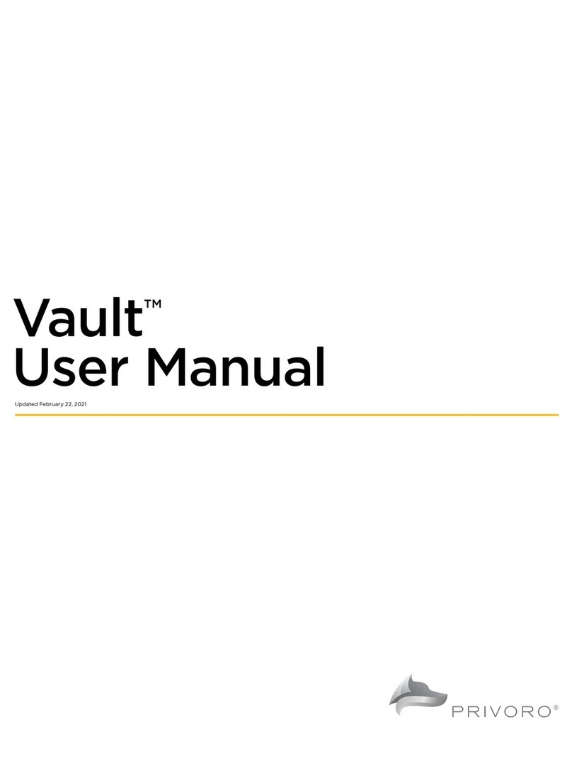 Privoro Vault User manual