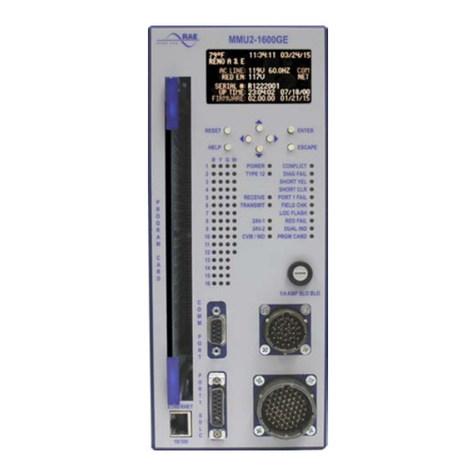 Rae MMU2-1600G Series Operation manual