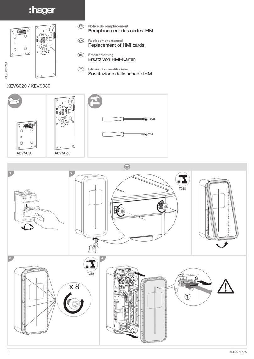 hager XEVS020 Operating and safety instructions