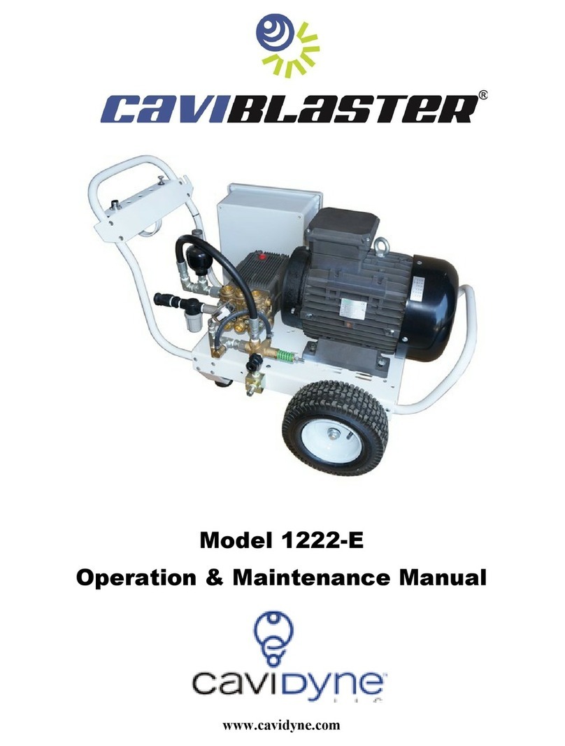 CAVIDYNE Caviblaster 1222-E Operation & maintenance manual