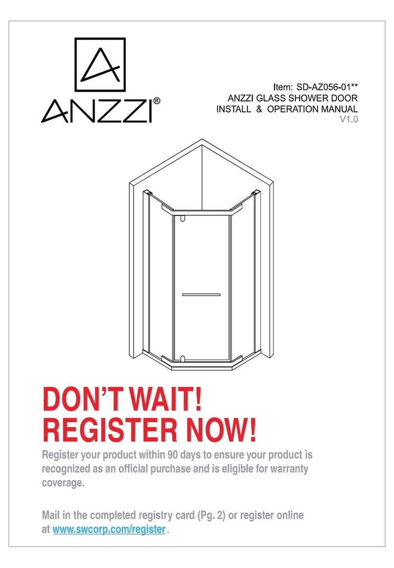Anzzi SD-AZ056-01 Series Install & Operation Manual