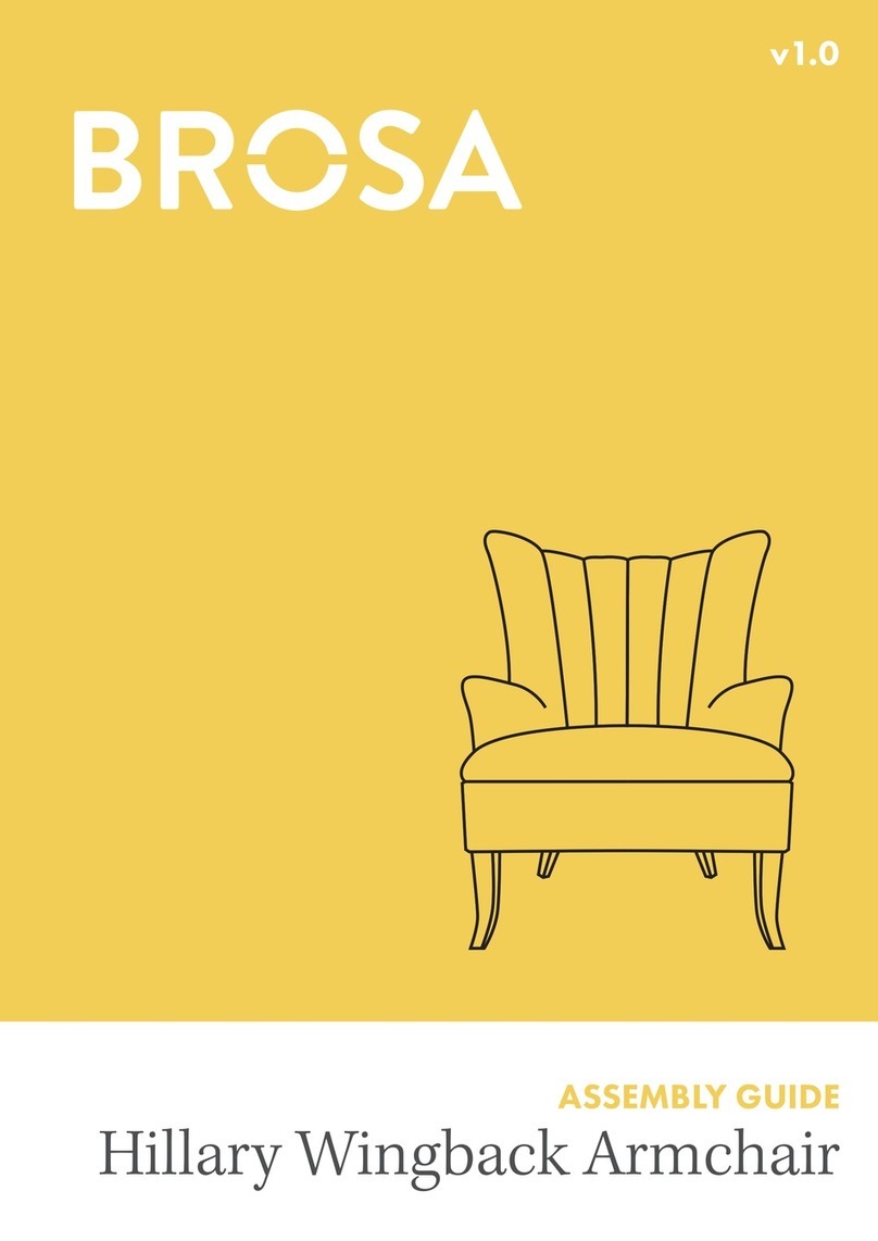 BROSA Hillary Wingback Armchair Assembly guide