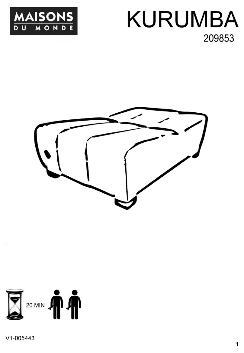 MAISONS DU MONDE KURUMBA 209853 manual MAISONS DU MONDE KURUMBA 209853 manual
