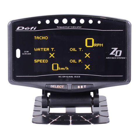 Defi ADVANCE ZD Operation manual Defi ADVANCE ZD Operation manual