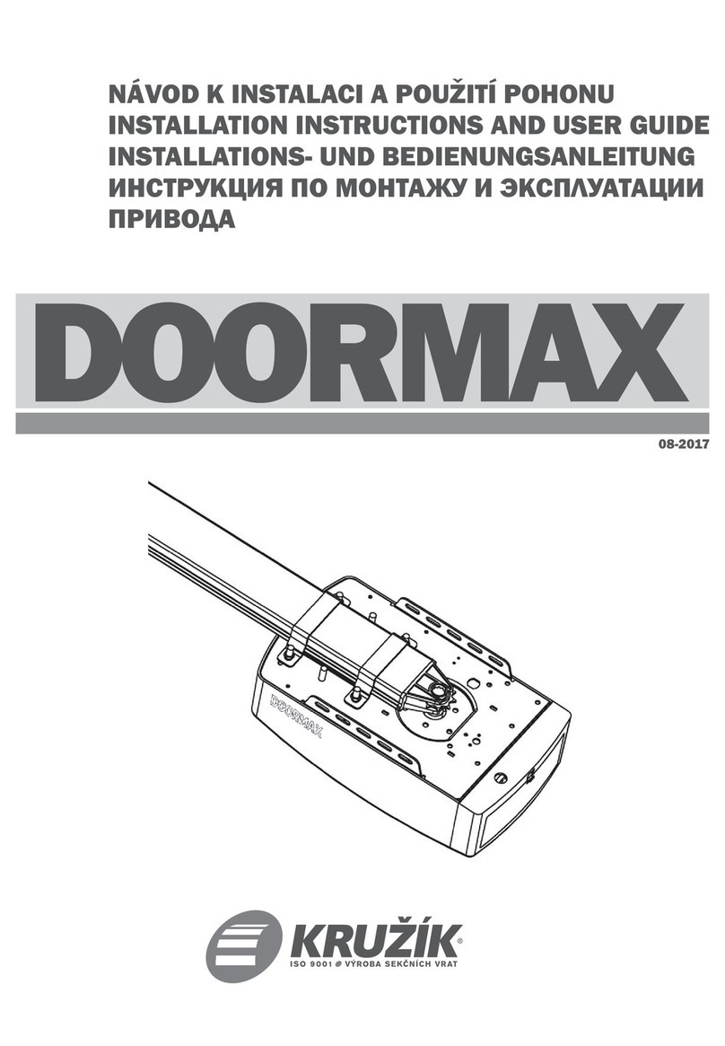 KRUZIK Doormax FS 600 Installation instructions and user guide KRUZIK Doormax FS 600 Installation instructions and user guide