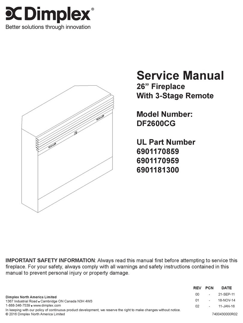 Dimplex DF2600CG User manual Dimplex DF2600CG User manual