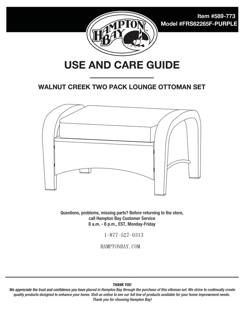 HAMPTON BAY FRS62265F-PURPLE Use and care guide