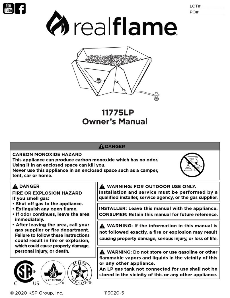RealFlame 11775LP User manual