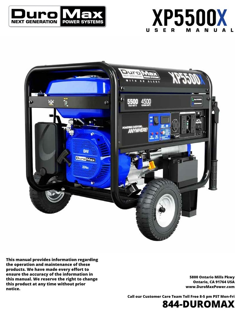 DUROMAX XP5500X User manual