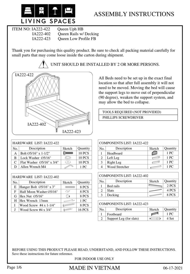 Living Spaces IA222-422 User manual
