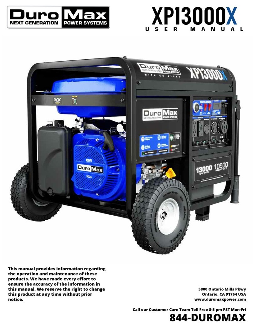 DUROMAX XP13000X user manual DUROMAX XP13000X user manual