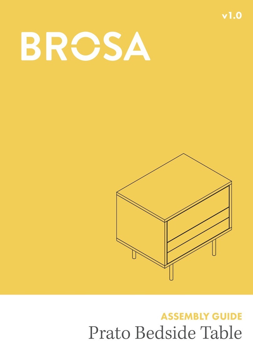 BROSA Prato Bedside Table Assembly guide