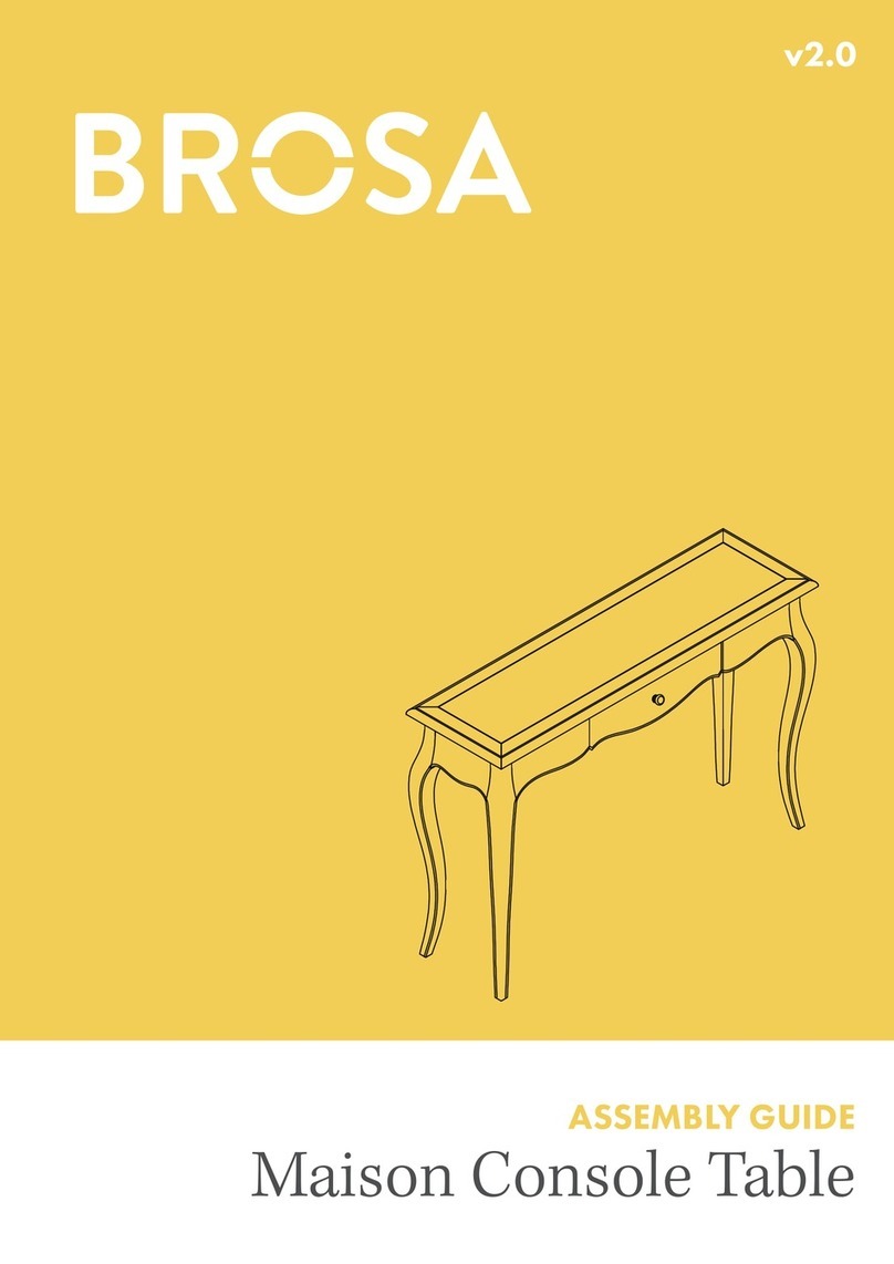 BROSA Maison Console Table User manual BROSA Maison Console Table User manual