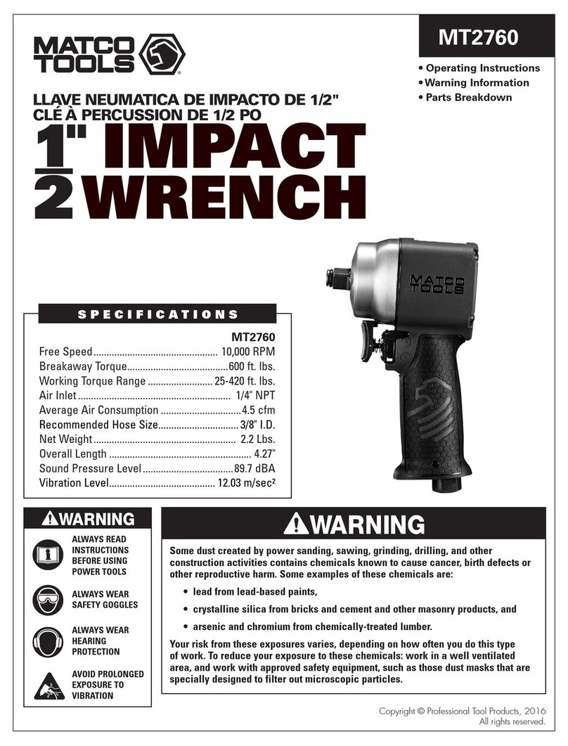Matco Tools MT2760 manual