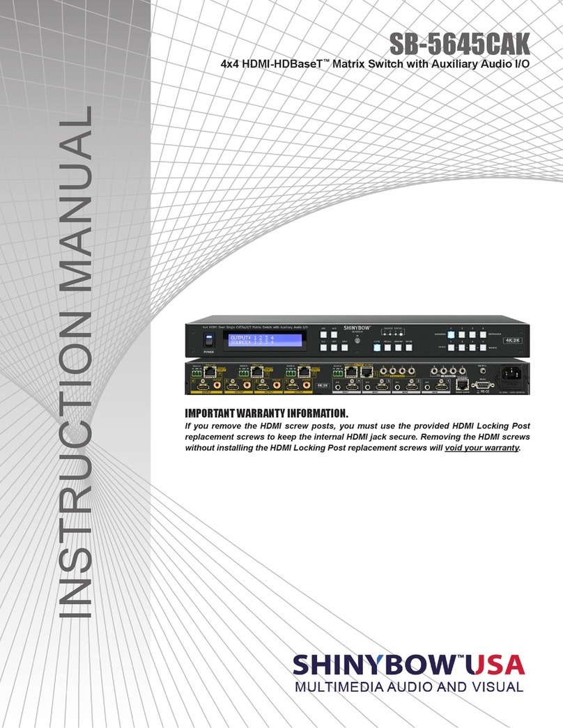 Shinybow USA SB-5645CAK instruction manual