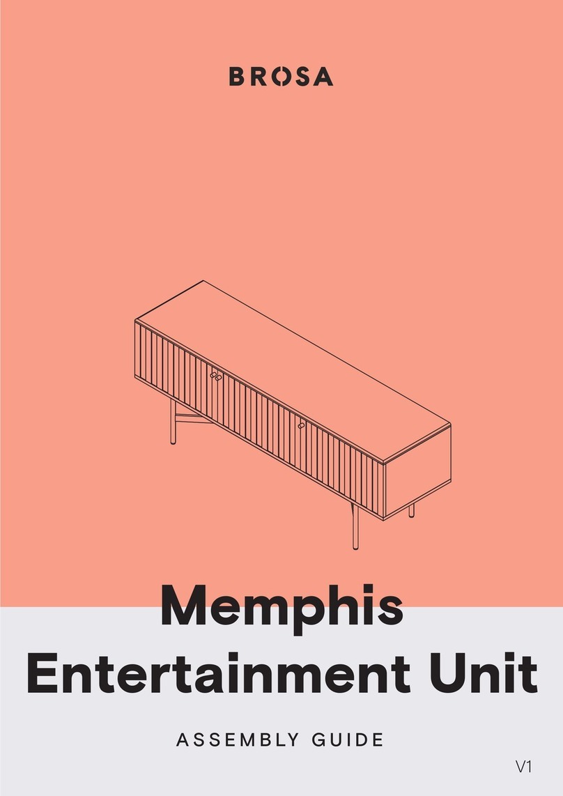 BROSA Memphis Entertainment Unit Assembly guide