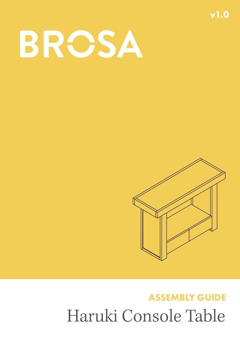 BROSA Haruki Console Table Assembly guide