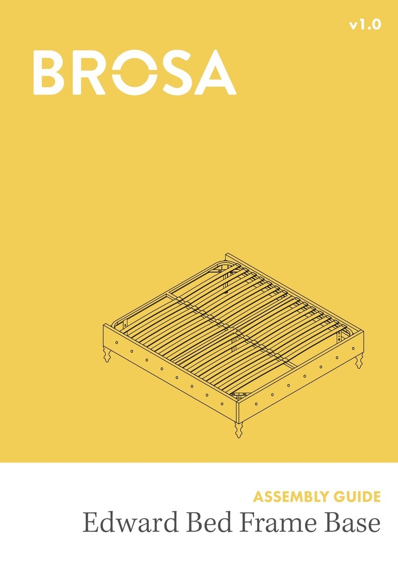 BROSA Edward Bed Frame Base User manual BROSA Edward Bed Frame Base User manual