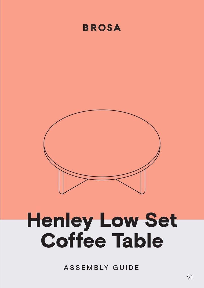 BROSA Henley Low Set Coffee Table User manual BROSA Henley Low Set Coffee Table User manual