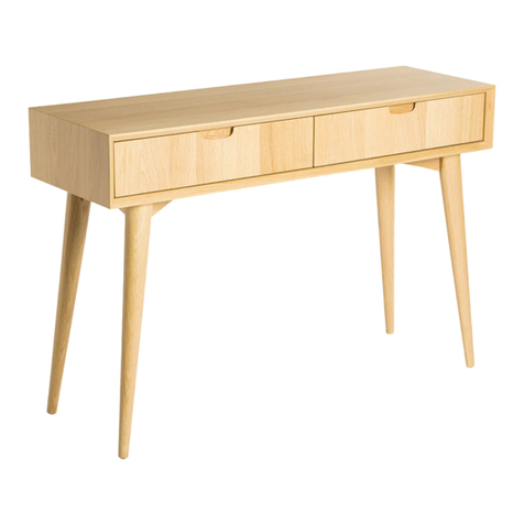 BROSA Mia Console Table With Drawers User manual BROSA Mia Console Table With Drawers User manual
