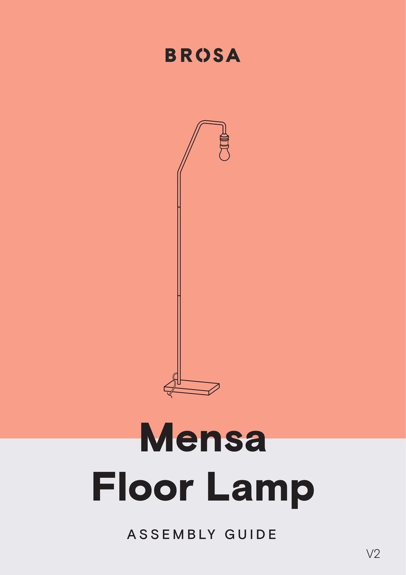 BROSA Mensa Floor Lamp User manual BROSA Mensa Floor Lamp User manual