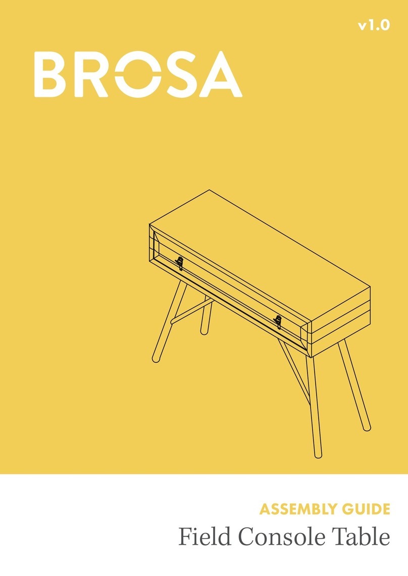 BROSA Field Console Table User manual