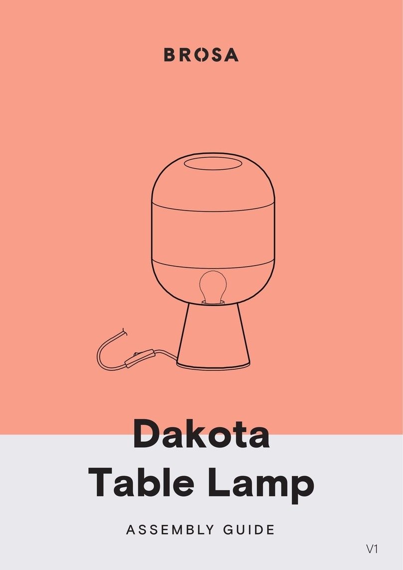 BROSA Dakota Table Lamp Assembly guide