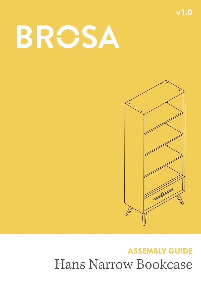 BROSA Hans Narrow Bookcase User manual BROSA Hans Narrow Bookcase User manual