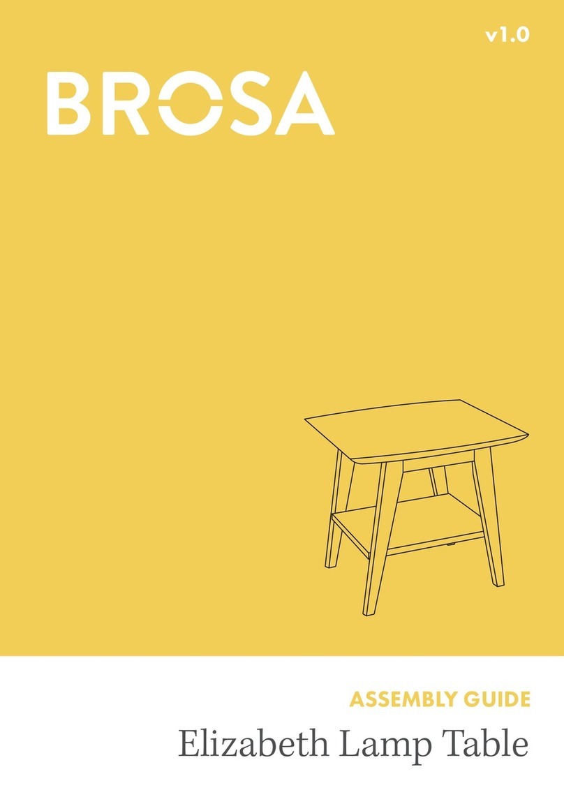BROSA Elizabeth Lamp Table User manual BROSA Elizabeth Lamp Table User manual