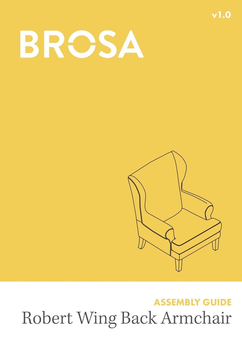 BROSA Robert Wing Back Armchair User manual BROSA Robert Wing Back Armchair User manual