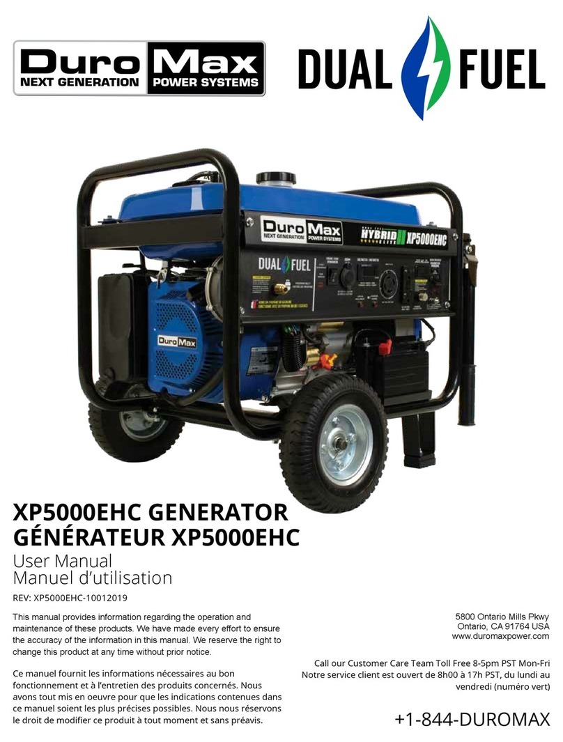 DUROMAX DUAL FUEL HYBRID ELITE XP5000EHC user manual