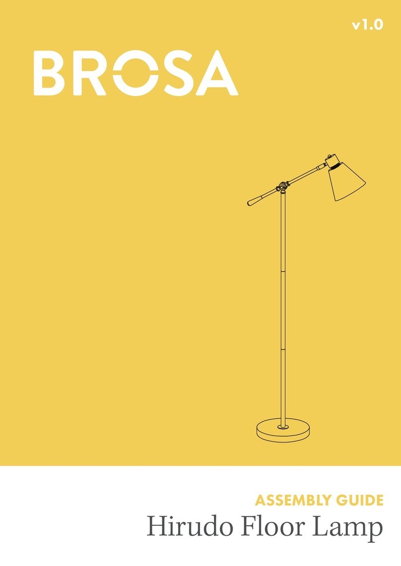 BROSA Hirudo Floor Lamp User manual